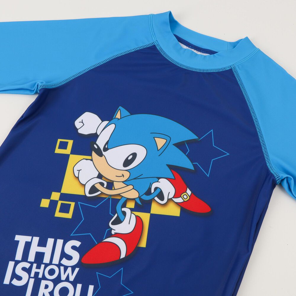Polera Uv Manga Larga Ni&ntilde;o Azul This Is How We Roll Sonic image number 2.0