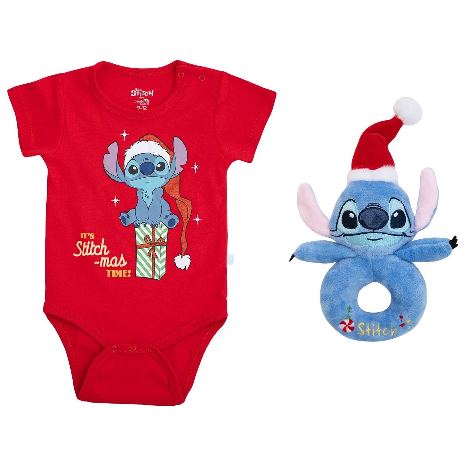Set 2 Piezas Navidad Stitch Unisex 0 - 12 Meses image number 1.0