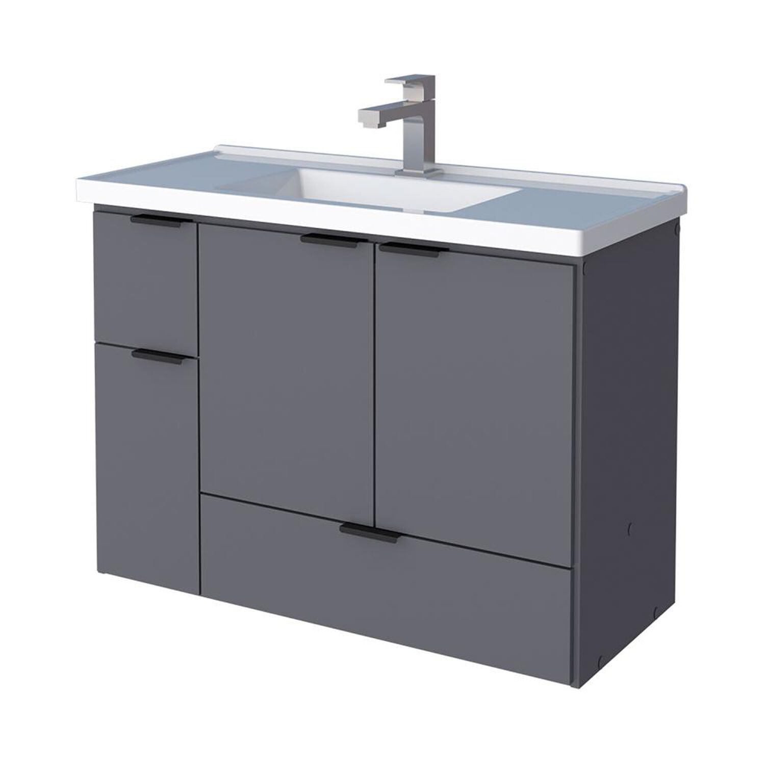 Vanitorio Vekkahome Orquedea 80 Grey / 3 Puertas image number 5.0