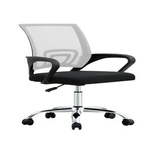 Silla De Oficina Ejecutiva Nueva York Ergonomica Respaldo Malla Blanca Bm-520mw Arthome
