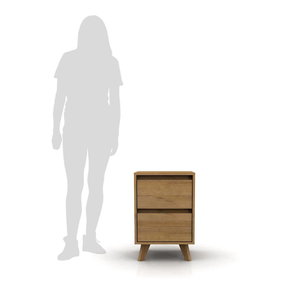 Velador Home Mobili Kalmar / 2 Cajones image number 5.0