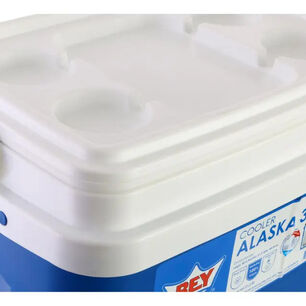Cooler Nevera Cava Hielera Port&aacute;til 35 Litros Marca Reyplast Color Azul