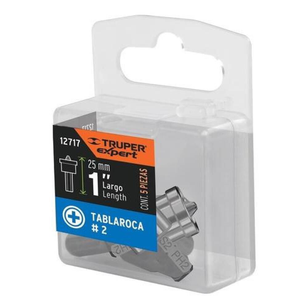 Set 5 Puntas De Cruz Ph2 Muro De Yeso Largo 1 Truper image number 2.0