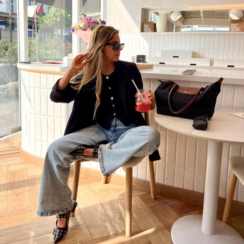 Ballerinas Negro Mujer Casuales Chalada Slik-1 image number 12.0