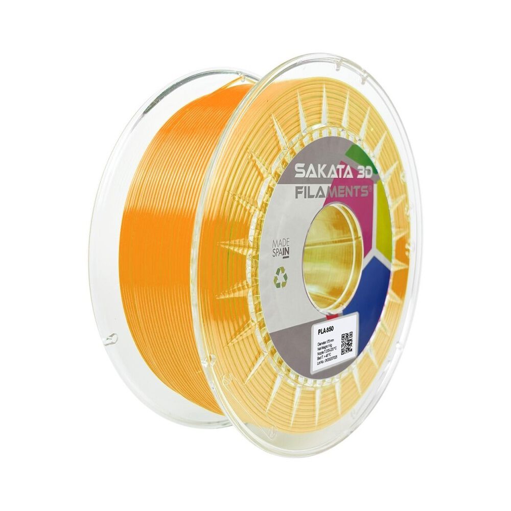 Filamento Sakata Pla 850 Fluor Orange Fresh 1.75mm 1kg image number 1.0
