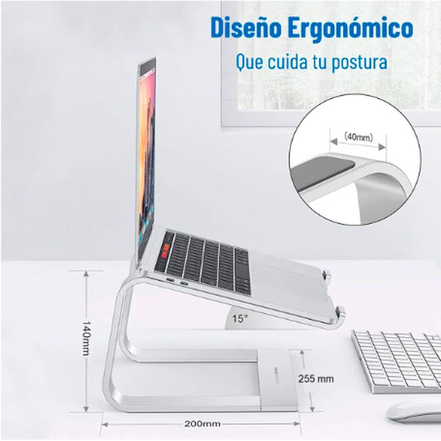 Base Aluminio Para Mac Macbook image number 1.0