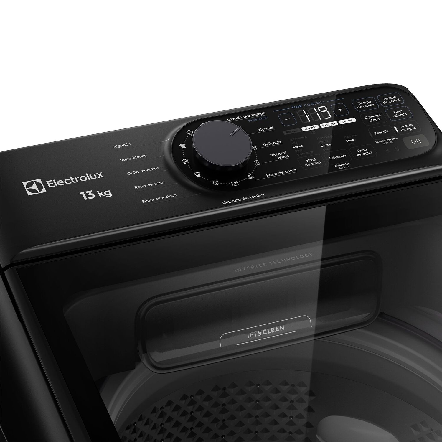 Lavadora Autom&aacute;tica 13kg Carga Superior Inverter Emtl13ib Negra image number 5.0