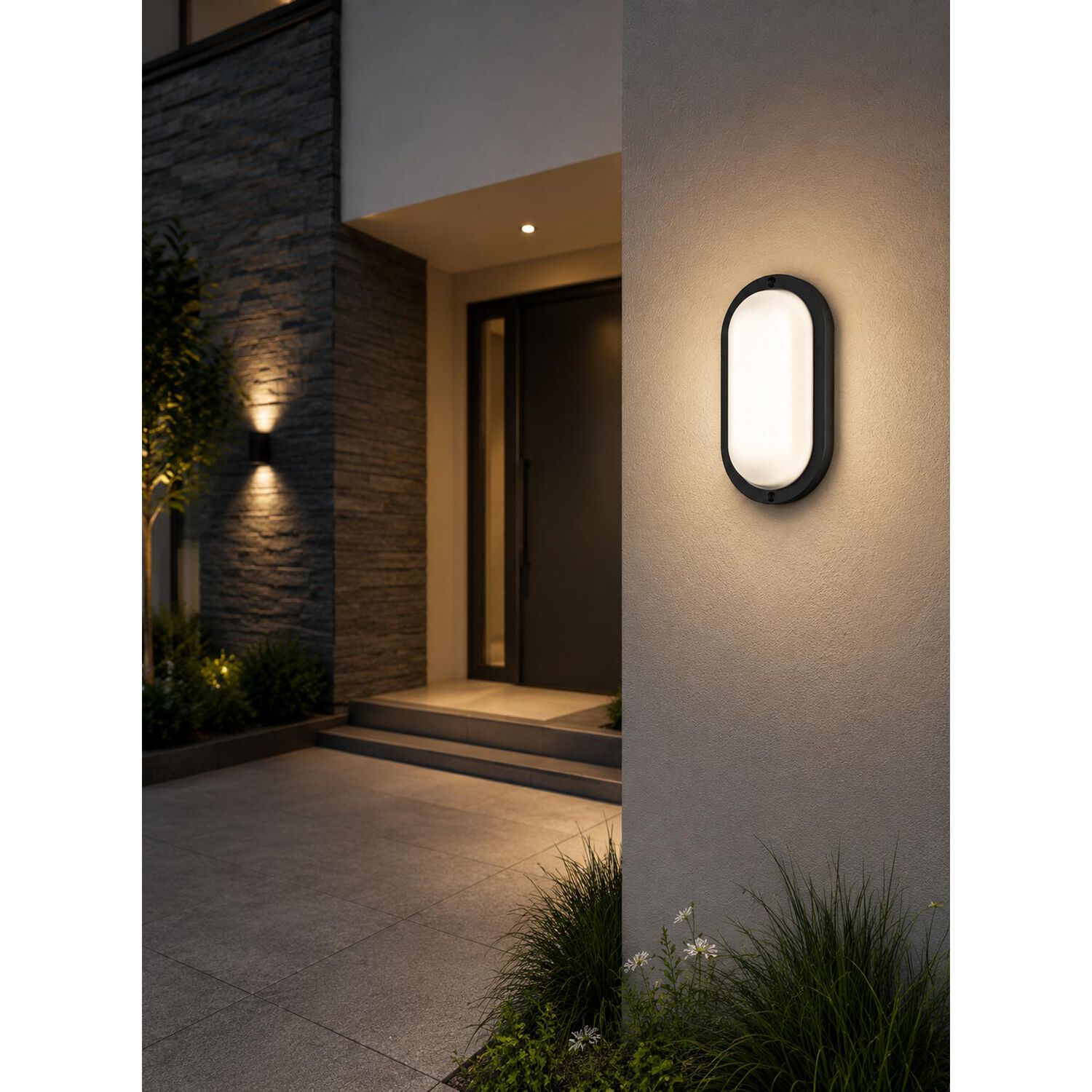 Foco Led Tortuga Negro 9w Para Muro Exterior Interior image number 7.0
