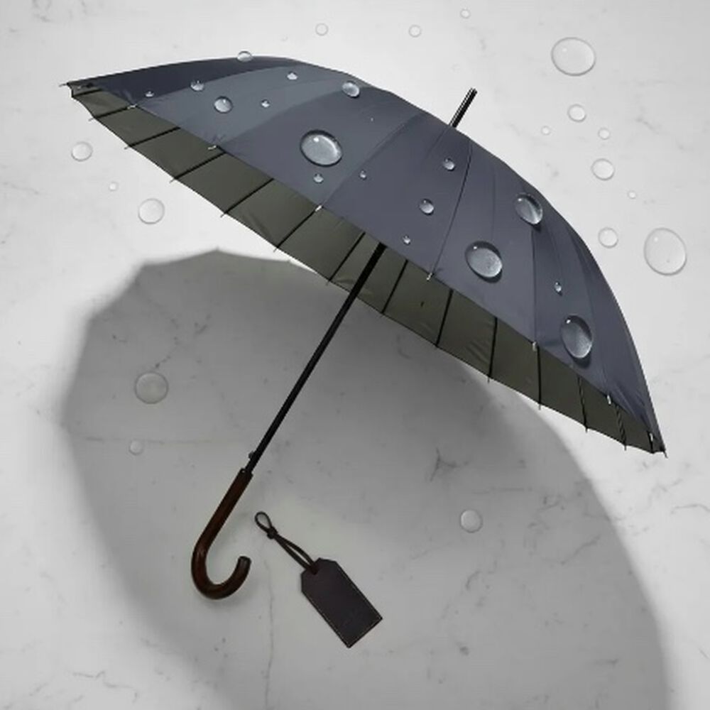 Paraguas Automatico Mango Curvo 24 Varillas Resistestente image number 0.0