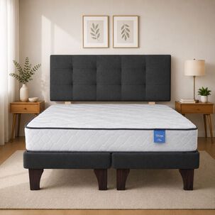 Cama Europea 2 Plazas 190 Rest Respaldo Ginebra