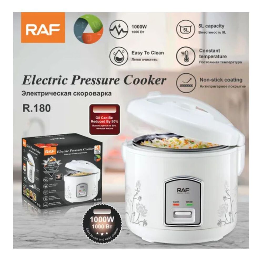 Olla A Presión Acero Inoxidable Arrocera Raf 5l 1000w image number 6.0