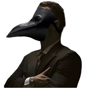 M&aacute;scara Peste Negra Cuero Sint&eacute;tico Cosplay Halloween M&eacute;dico