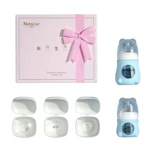 Set 2 Mamaderas Con Protectores 3 Chupetes Caja Lubabycas