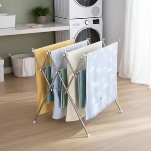 Tendedero Extensible Plegable Multinivel Color Plateado