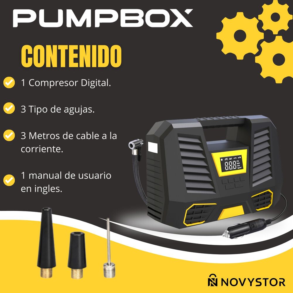 Compresor De Aire Port&aacute;til Digital 12v Profesional image number 7.0