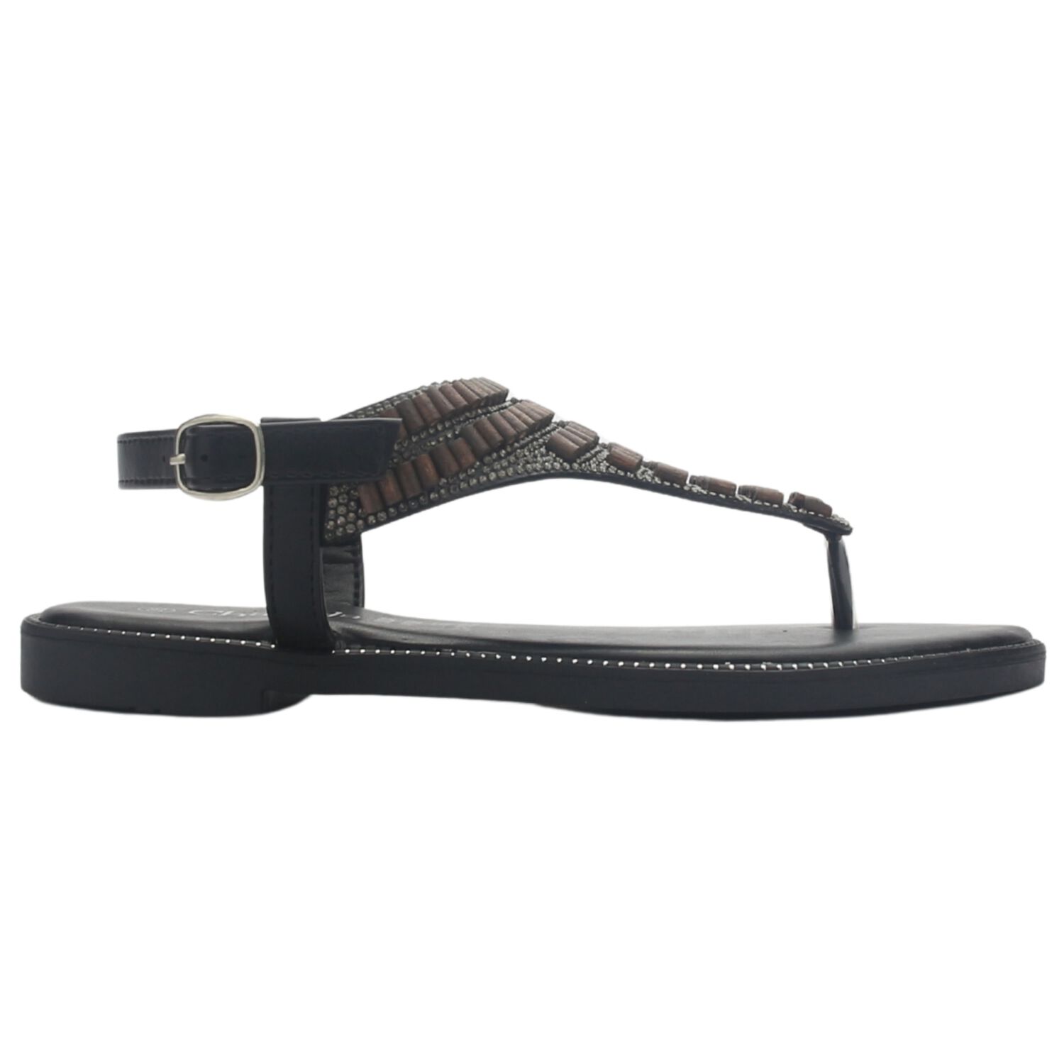 Sandalia Mujer Casual Negro Chalada Buckel-5 image number 0.0