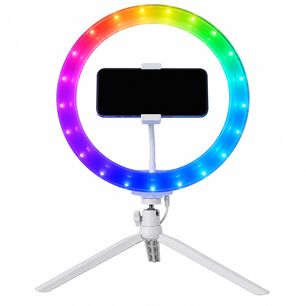 Aro De Luz Multicolor Rgb 12" Con Soporte Para Smartphone