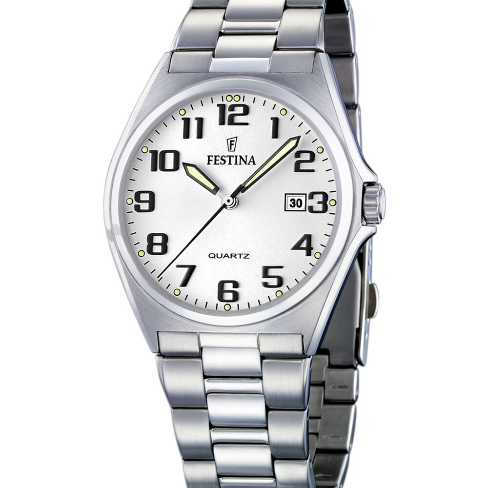 Reloj F16374/9 Festina Blanco Hombre Acero Clásico image number 0.0