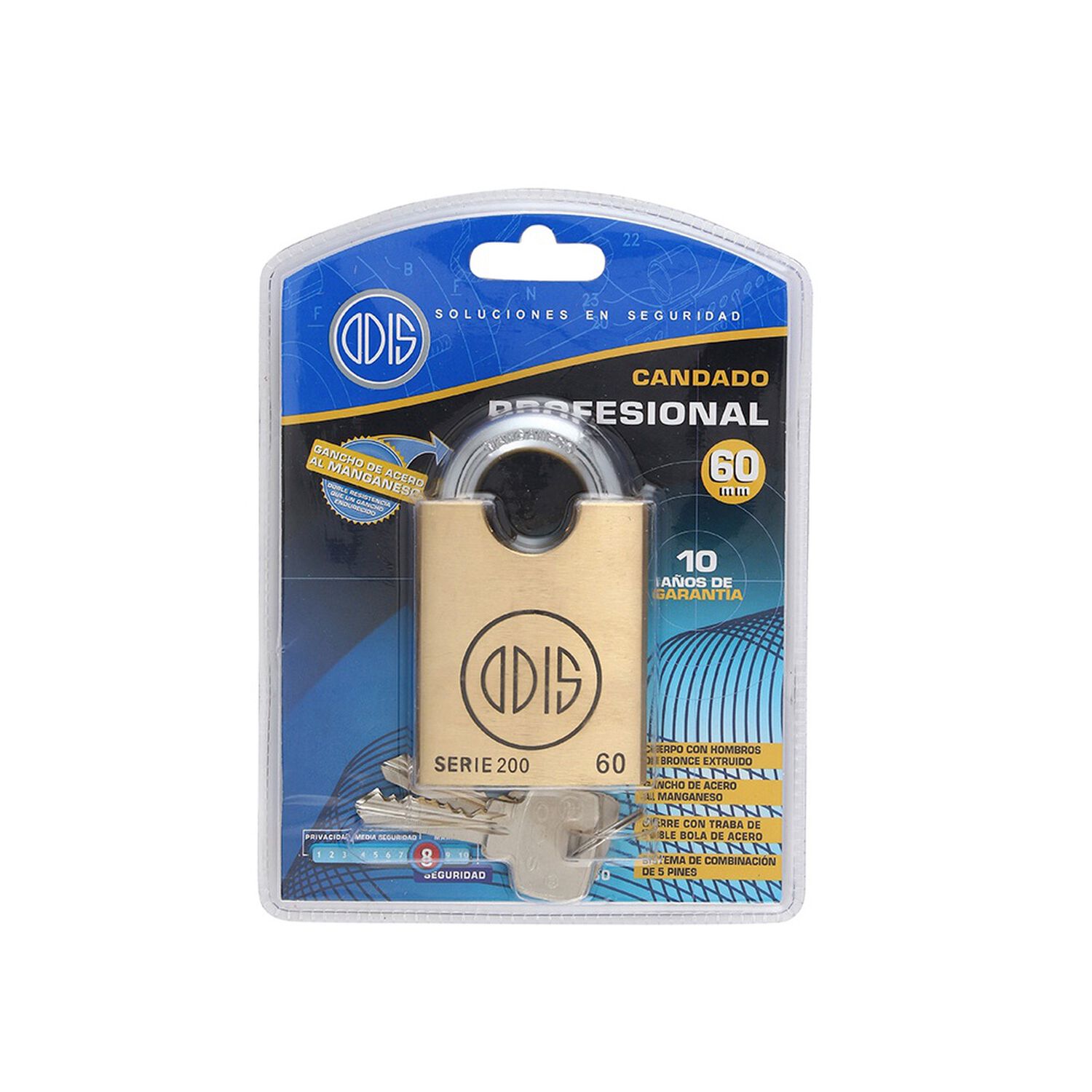 Candado Odis 260 Con Hombros 60mm image number 6.0