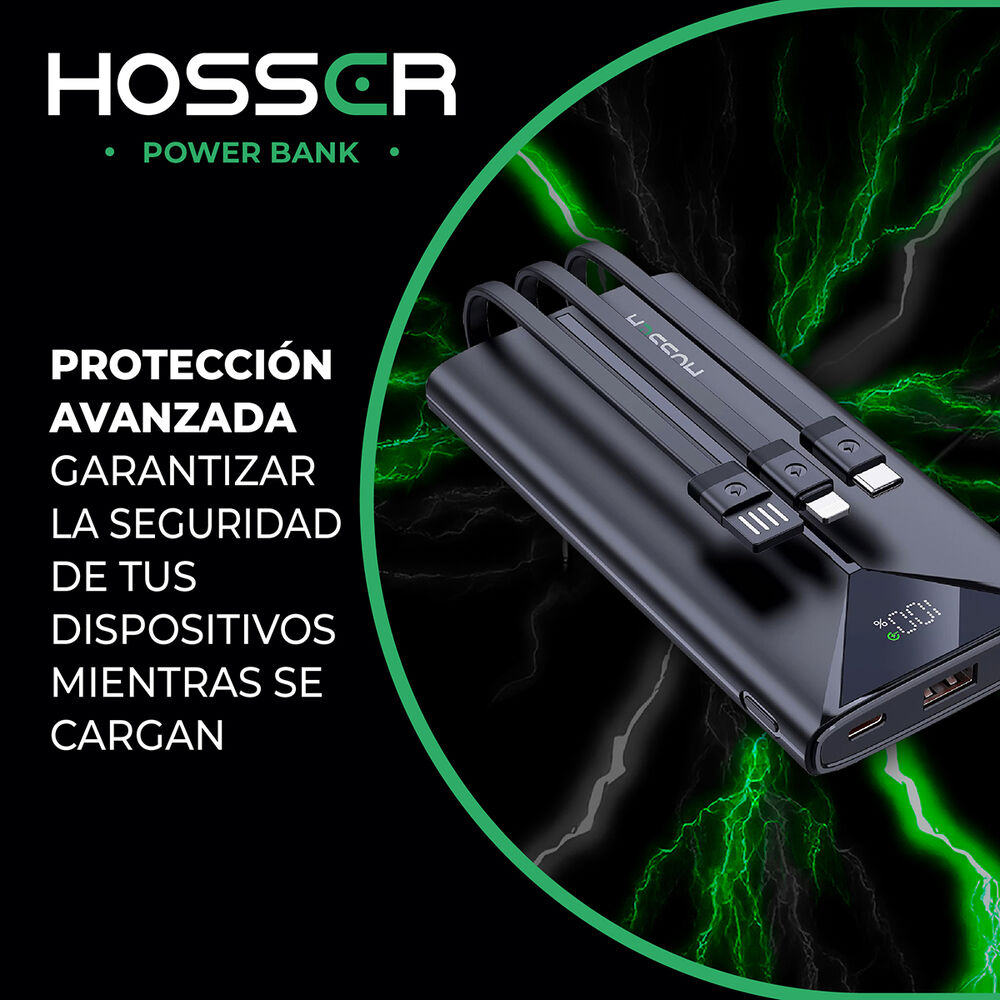 Power Bank 20000mah Hosser Cargador Portatil Celular Externo image number 7.0