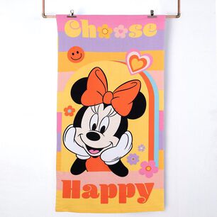 Toalla Playa C/bolso 70x140+33x42 Minnie Smile