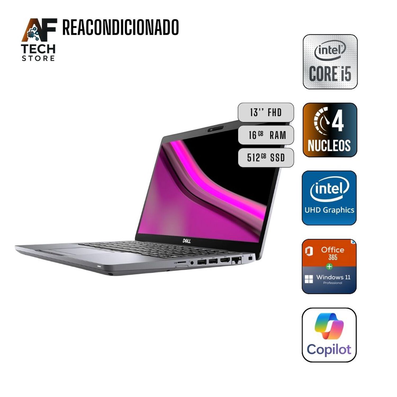 Notebook Dell 5310 I5 10th 16gb 512gb - Win11+office - Reacondicionado Profesional image number 0.0