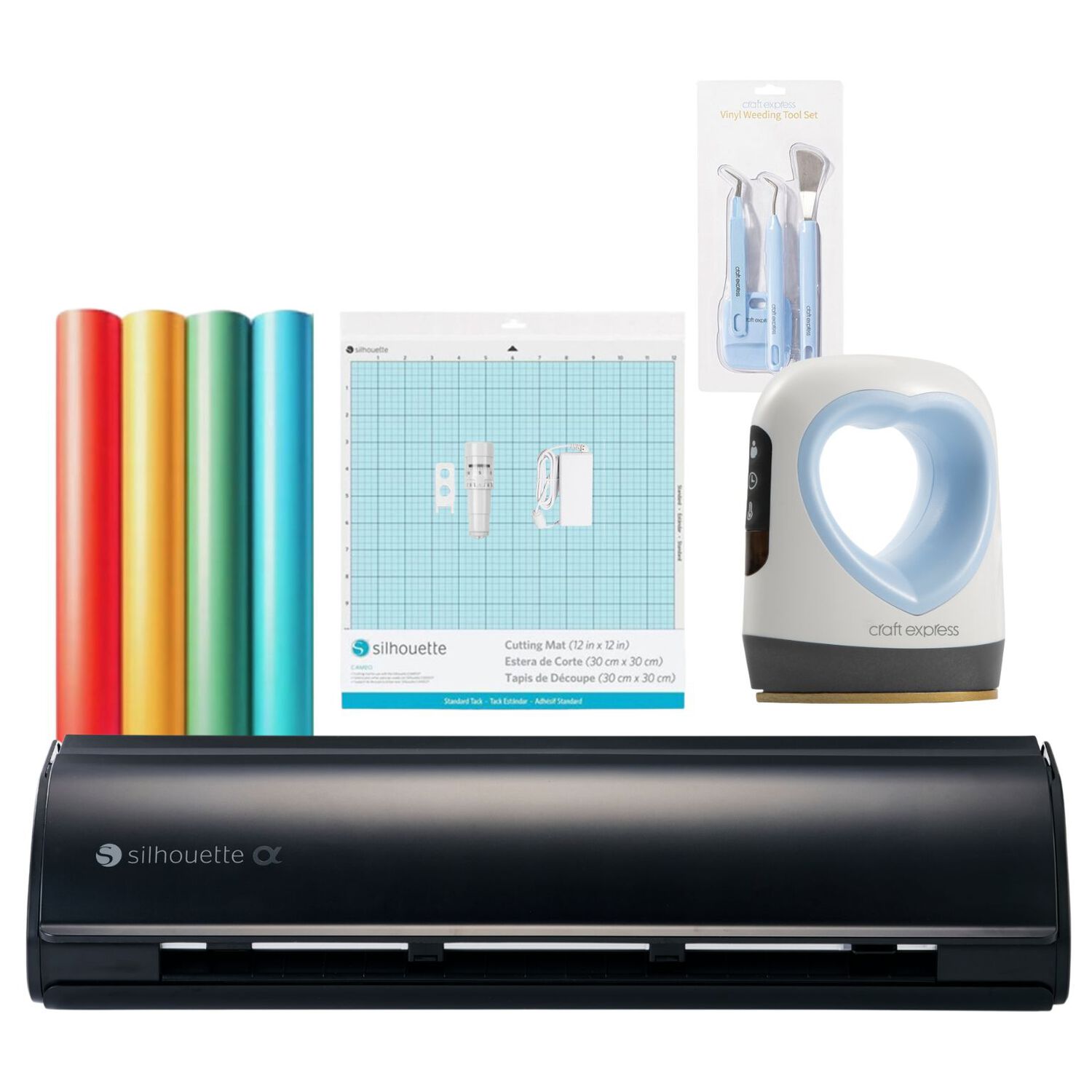 Nuevo Kit Inicio Silhouette Cameo 5 Alpha Black + Plancha Mini image number 0.0