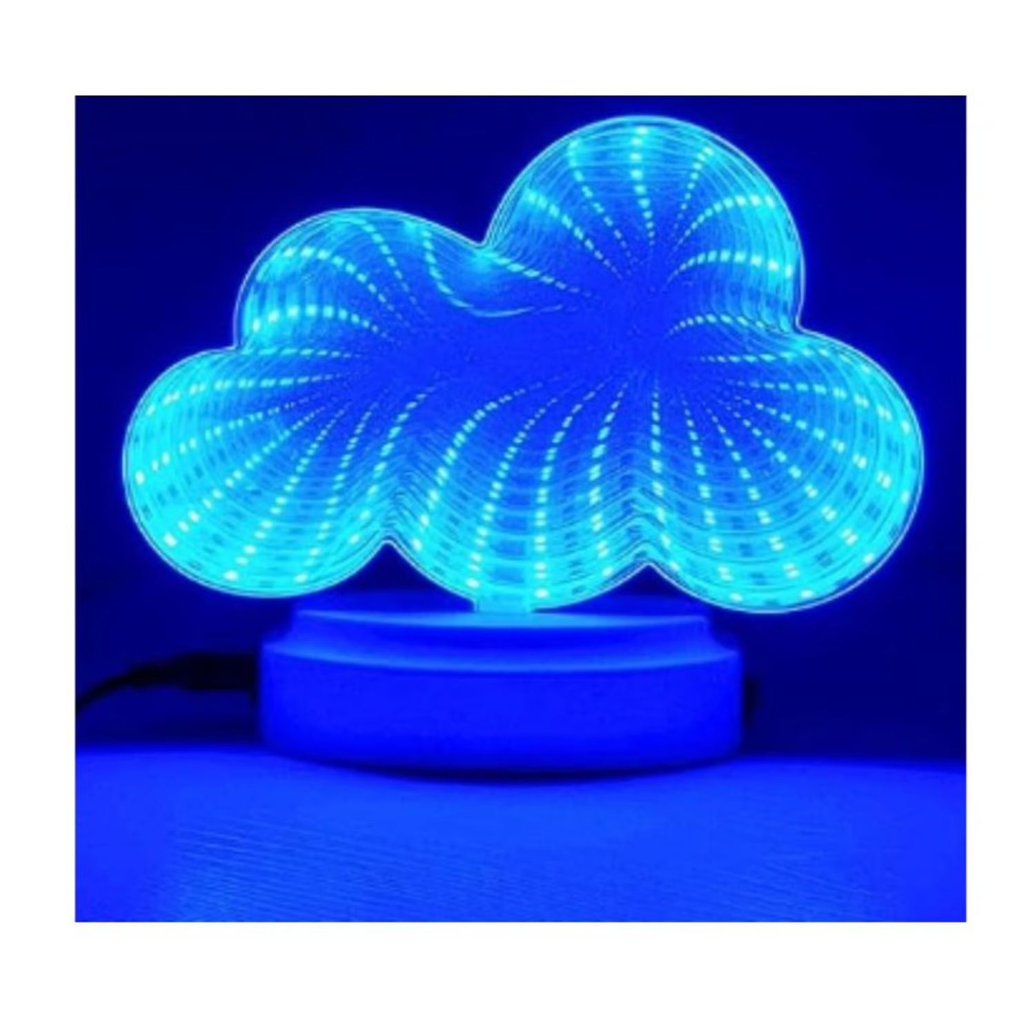 Lampara Mesa Led Tunel Infinito Luz Neon Forma Nube Usb image number 2.0