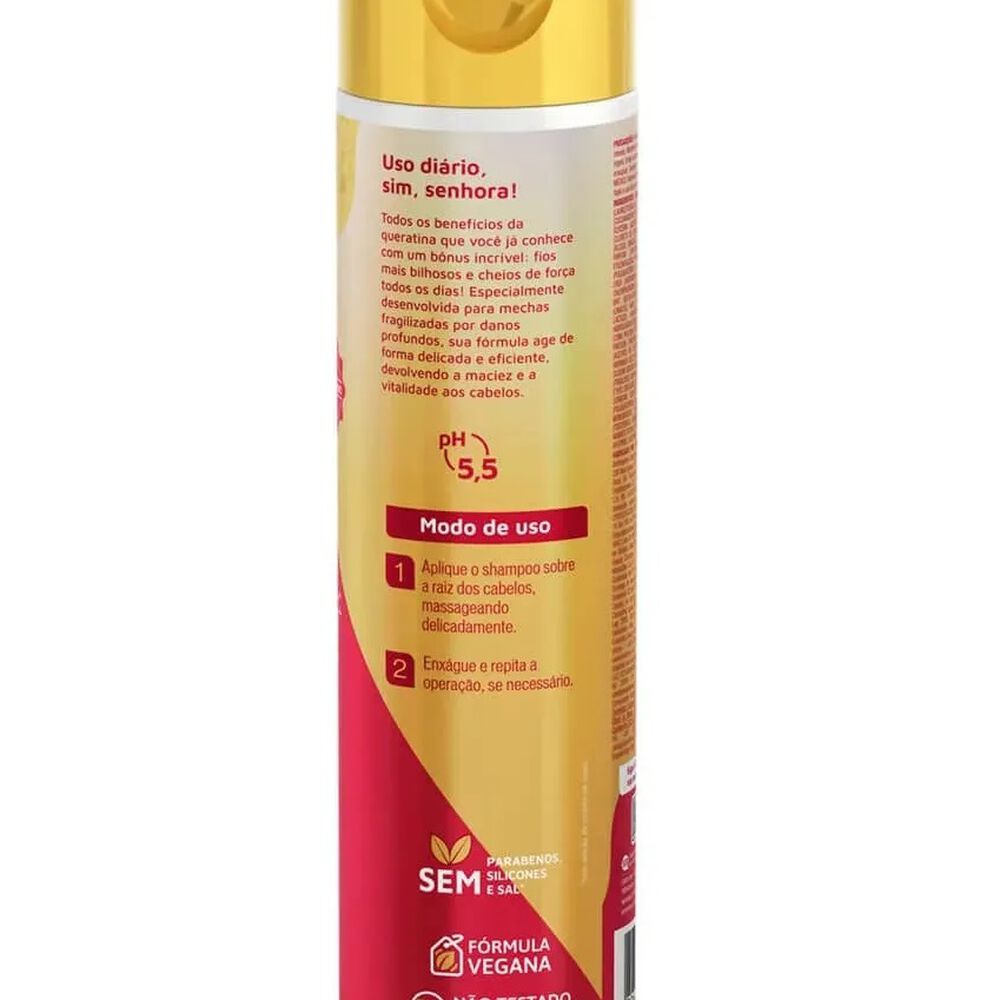 Shampoo Recarga De Queratina Novex 300ml image number 1.0