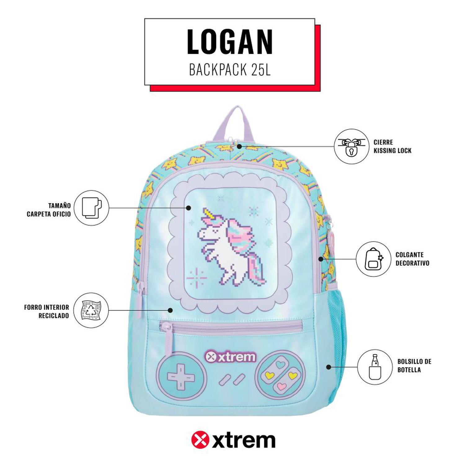 Mochila Xtrem Logan 5xt image number 8.0