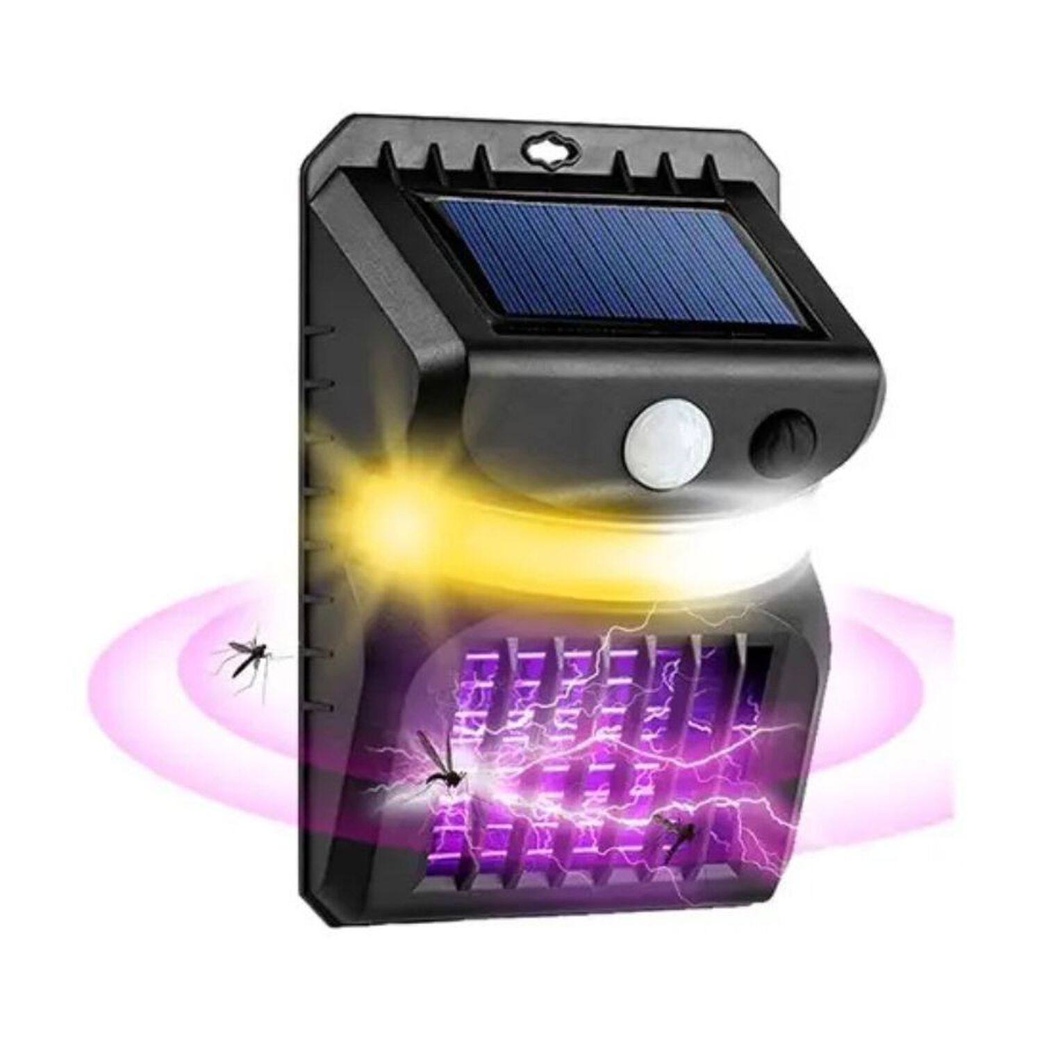 L&aacute;mpara Mata Mosquitos Solar Con Sensor Luz Led Uv image number 0.0