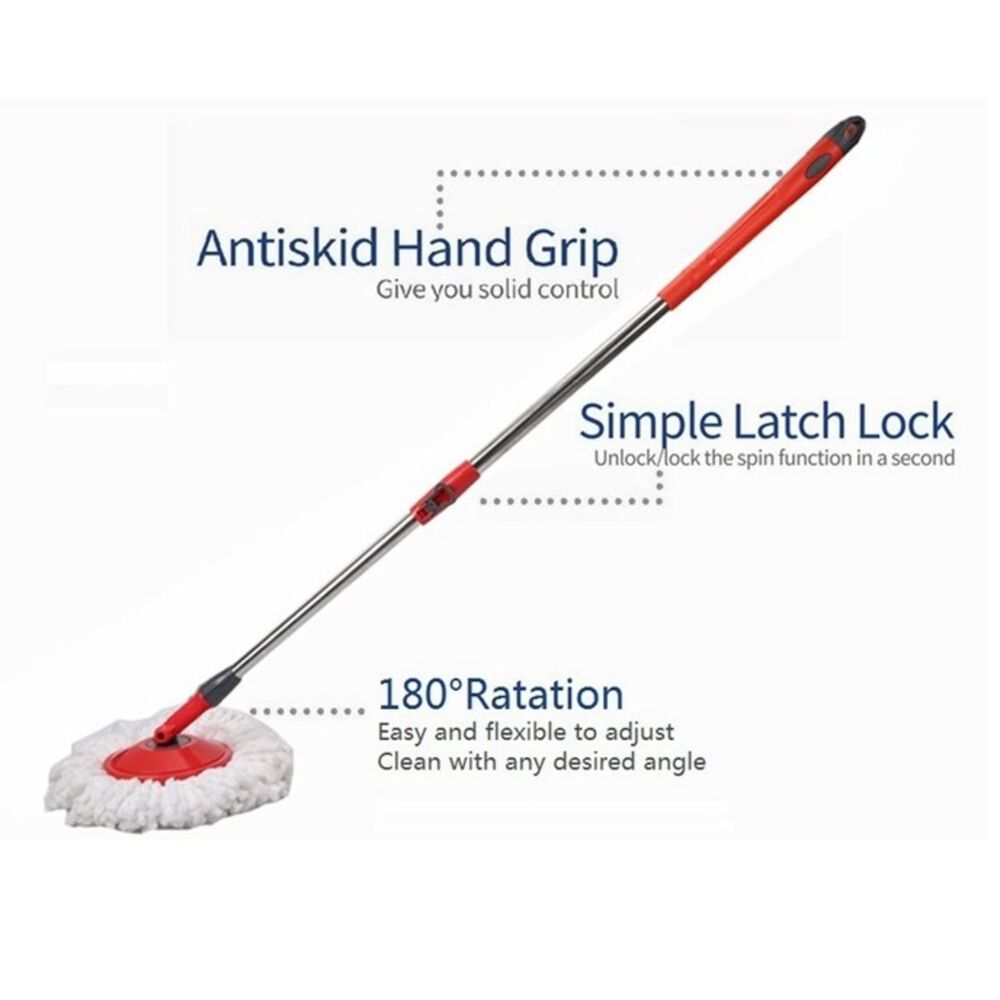 Mopa Centrifuga Con Balde Rojo image number 2.0