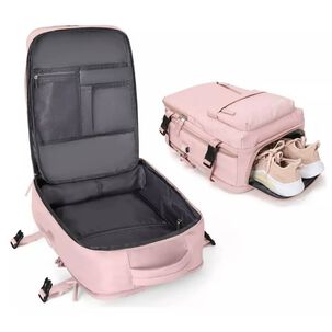 Mochila De Senderismo Impermeable De Viaje Grande Con Interf Rosa