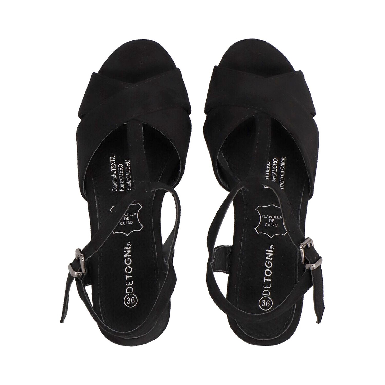 Zapato Mujer Negro Moon Detogni image number 2.0