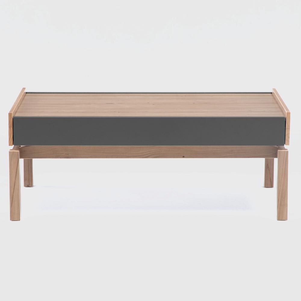 Mesa De Centro Barcelona 1 Caj&oacute;n Grafito-roble image number 0.0