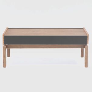 Mesa De Centro Barcelona 1 Caj&oacute;n Grafito-roble