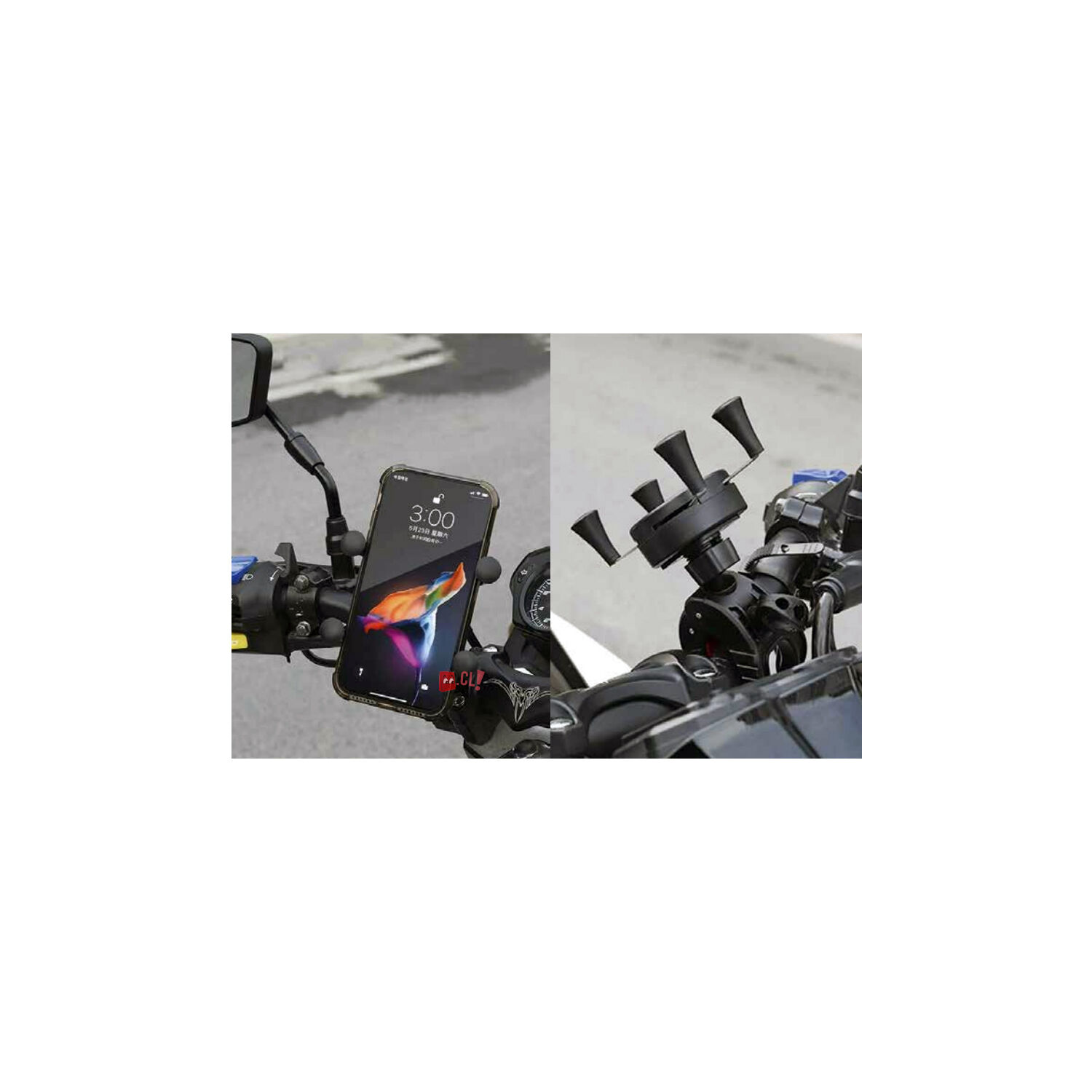 Soporte Porta Celular Para Motos Rotaci&oacute;n 360 Grados - Ps image number 1.0