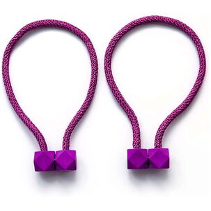 Pack De 02 Sujetadores - Abrazaderas Magneticas Para Cortinas Morado