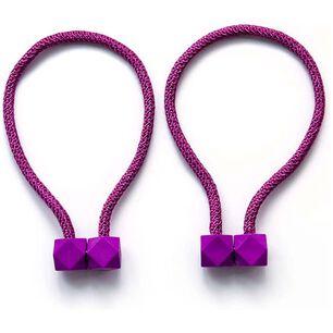 Pack De 02 Sujetadores - Abrazaderas Magneticas Para Cortinas Morado
