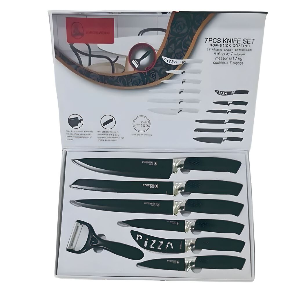 Set De Cuchillos 7 Piezas Ergon&oacute;micos Y Resistentes - Ps image number 0.0