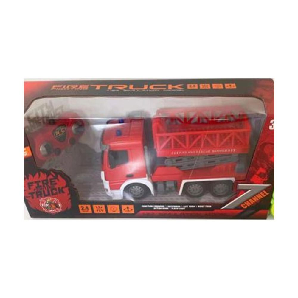 Juguete Camion De Bomberos A Control Remoto Escalera Rojo Infantil image number 3.0