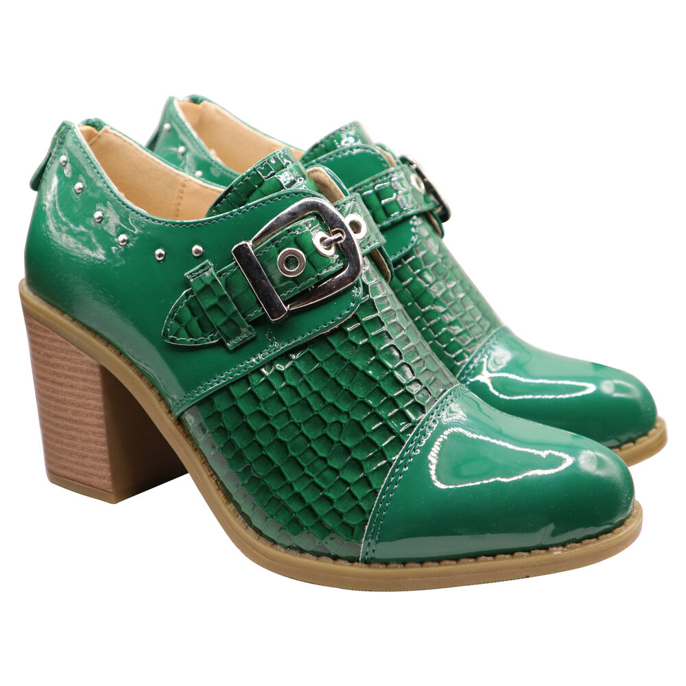 Botin Correa Hebilla Verde image number 1.0