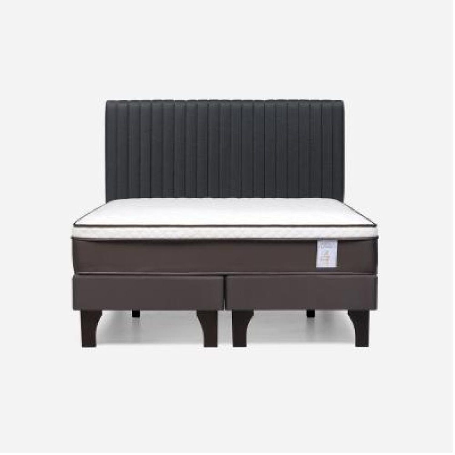 Cama Europea Rosen New Style 4 Plus / 2 Plazas / Base Dividida + Respaldo Lucio image number 7.0