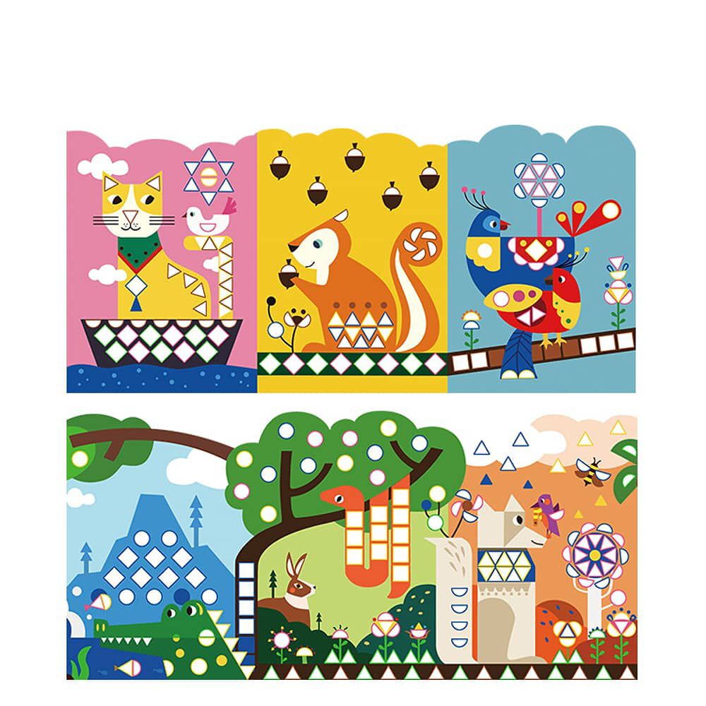 Stickers Geometricos Animales Mideer image number 1.0