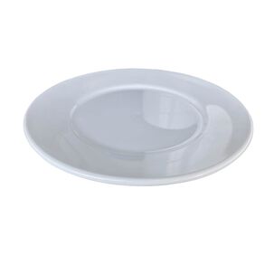 Set De 6 Plato De Policarbonato Blanco 19 Cm