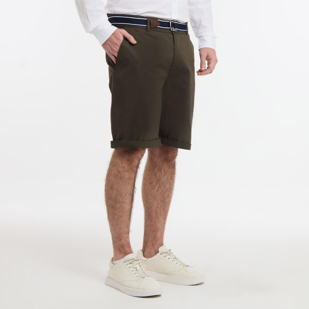 Bermuda Liso Tiro Medio Regular Hombre The King's Polo Club image number 2.0