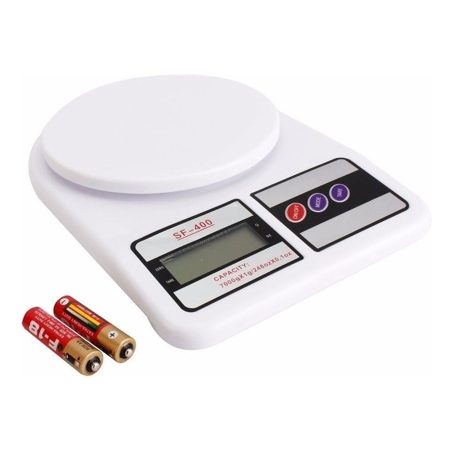 Balanza Digital Cocina 7 Kg Alta Precisi&oacute;n Color Blanco image number 1.0