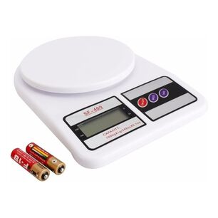 Balanza Digital Cocina 7 Kg Alta Precisi&oacute;n Color Blanco