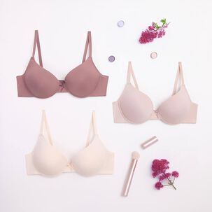 Pack 3 Sosten Copa B Push Up Intime