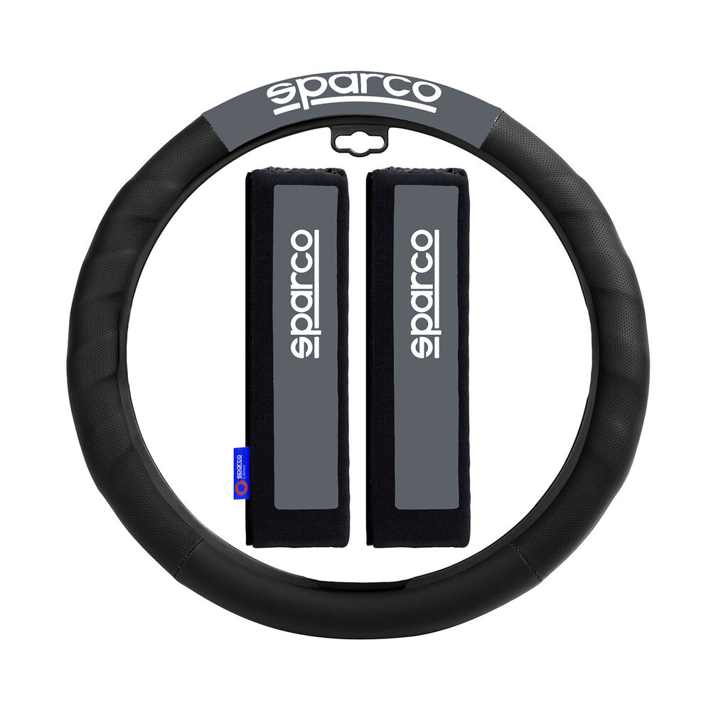 Cubre Volante + Cubre Cinturon Auto Sparco Universal Spc1111gr image number 0.0